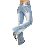 Y2K Angels Faded Flare Jeans (M)