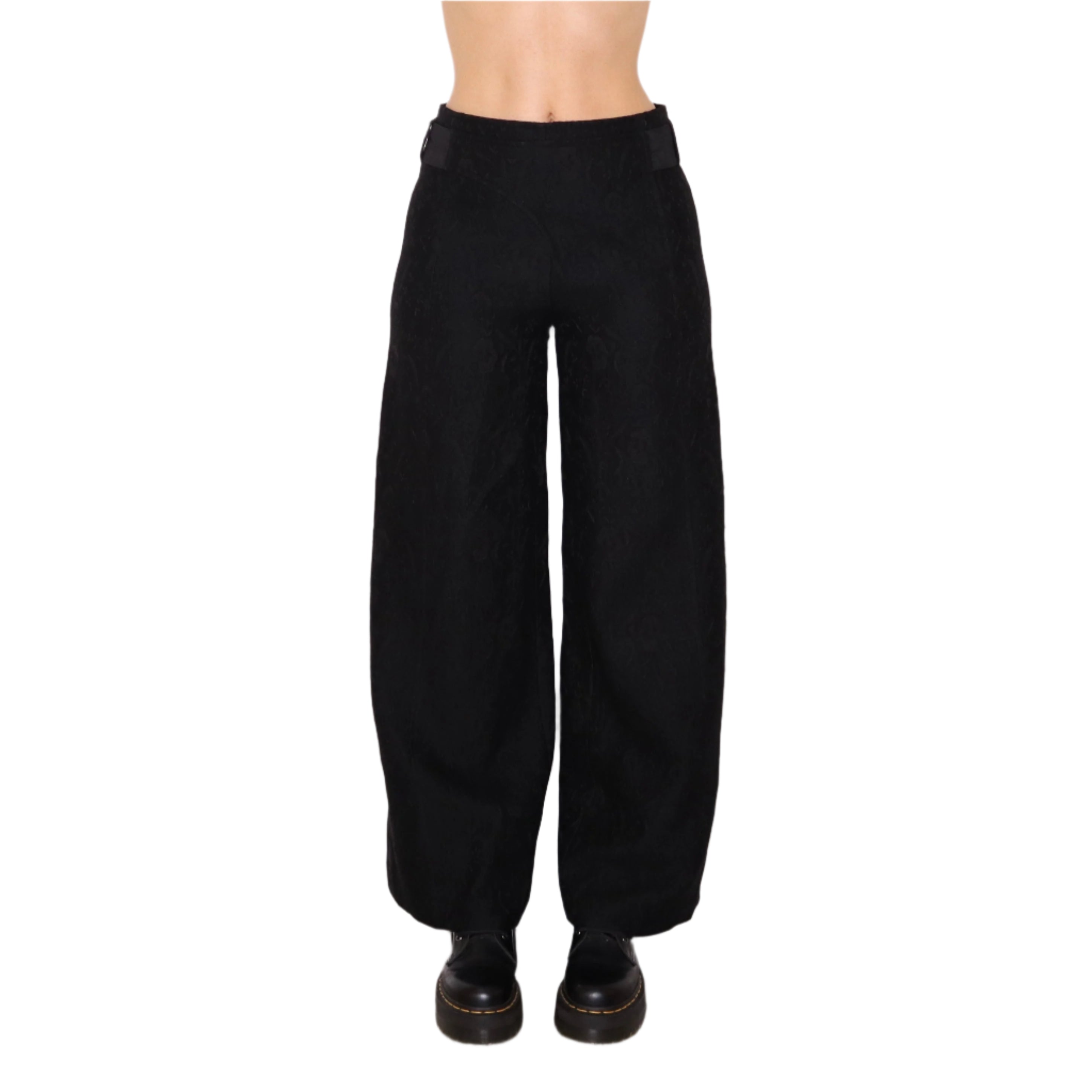 Y2K SARAH PACINI Black Wide Leg Pants (S)