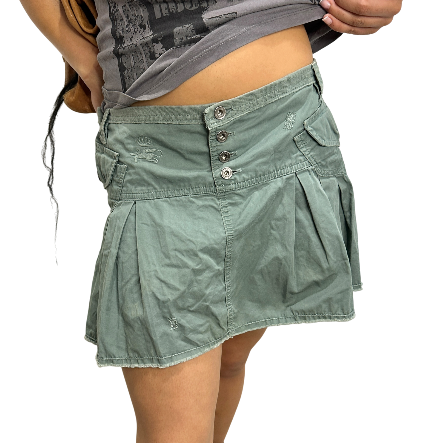 Vintage 2000s Diesel Pleated Mini Skirt (M)