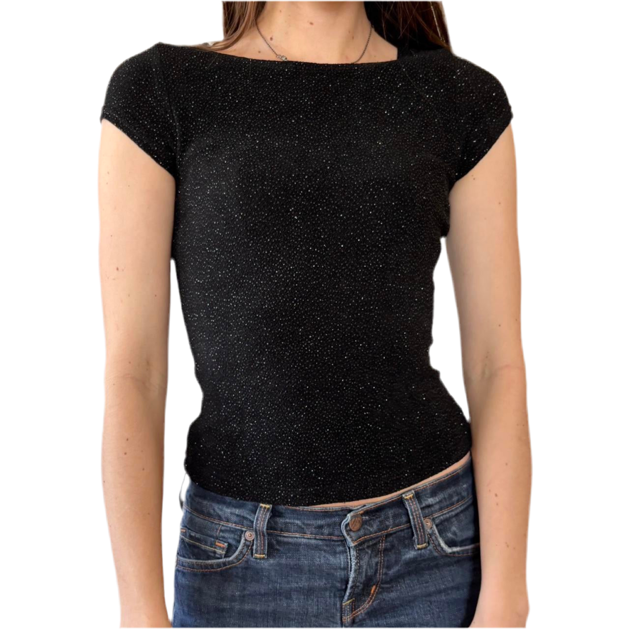 90s Slinky Glitter Tee (XS/S)