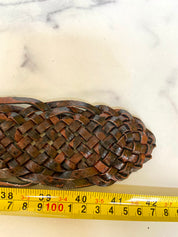 Vintage brown leather belt