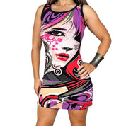 Y2K Graphic Mini Dress (S/M)