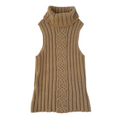 2000s Sleeveless Knit Turtleneck (S/M)