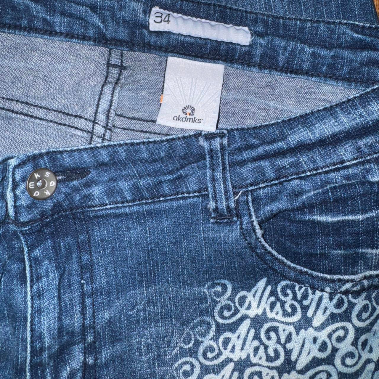 Akademiks 2000s Monogram Print Jeans (L)