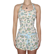 Y2K Euro Floral Mini Dress (S)