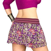 2000s Mixed Print Mini Skirt (M)