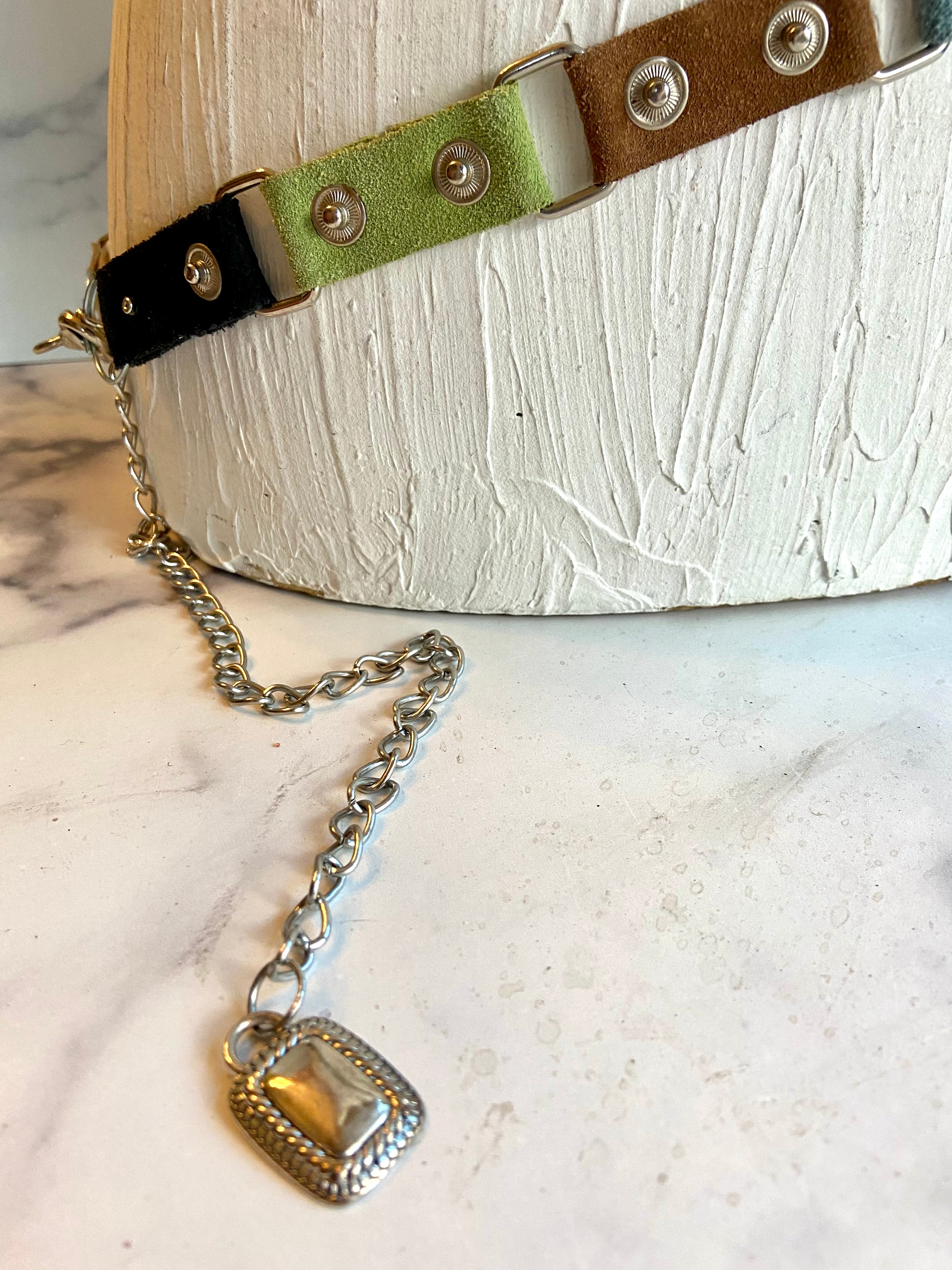 Waist colored belt