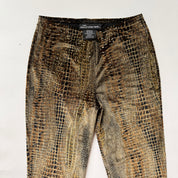 90s Velvet Snakeskin Pants (S)