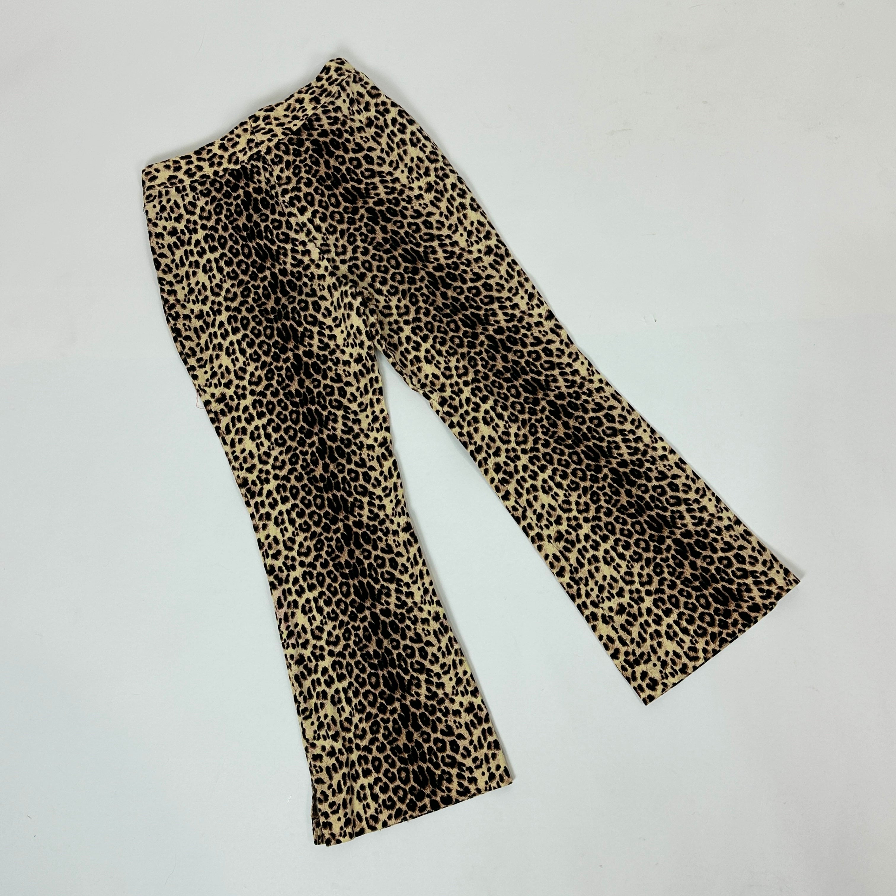 90s Leopard Print Pants (XXS/XS)
