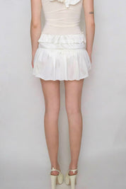 Vanilla Ribbon Micro Skirt (XS-L)