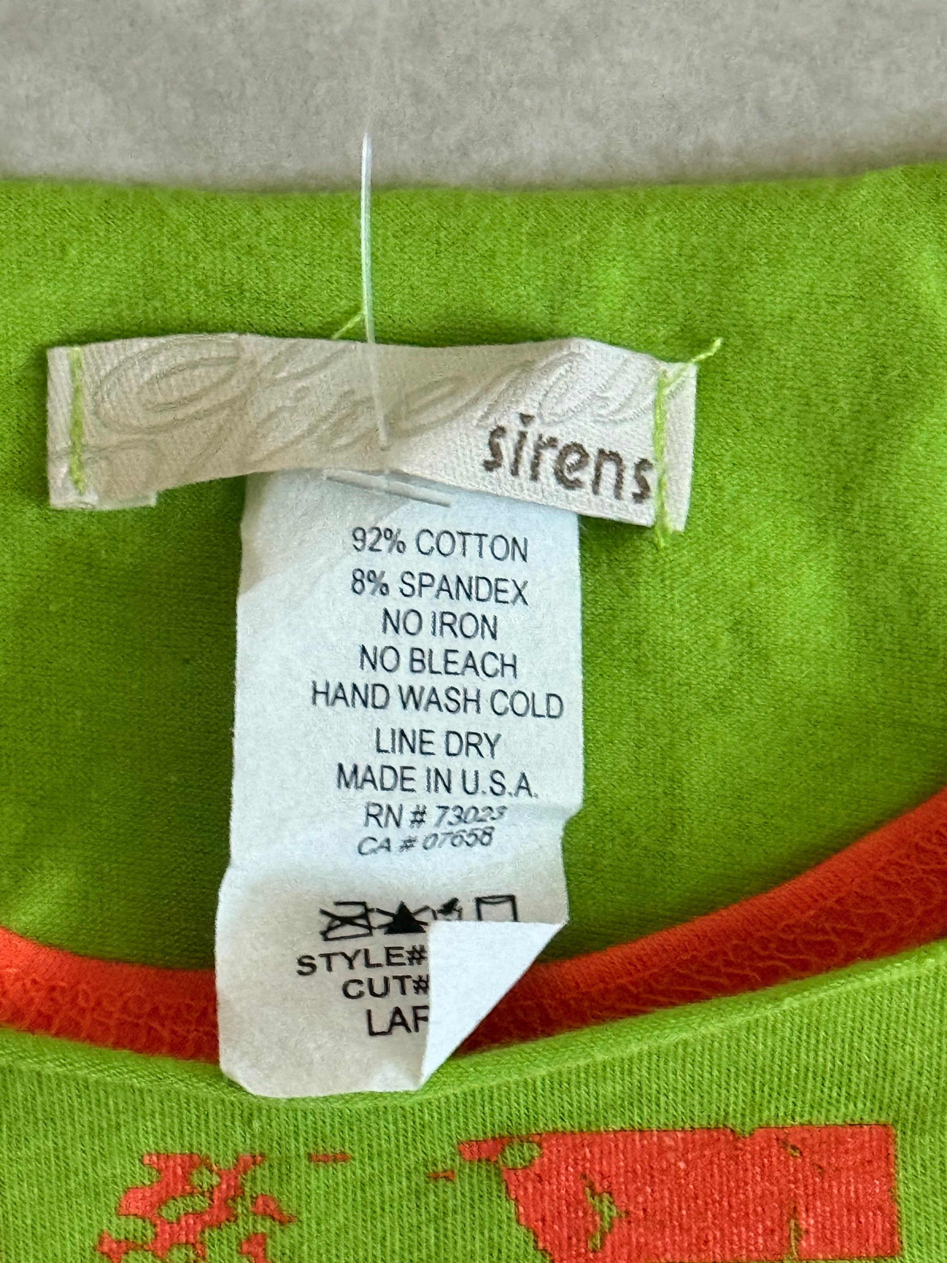 Y2K deadstock graphic slogan top (S/M)