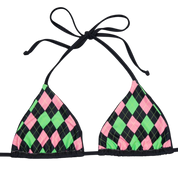 Argyle Laced Bikini Top (XS-XL)