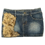 Fur Micro Skirt (XS)