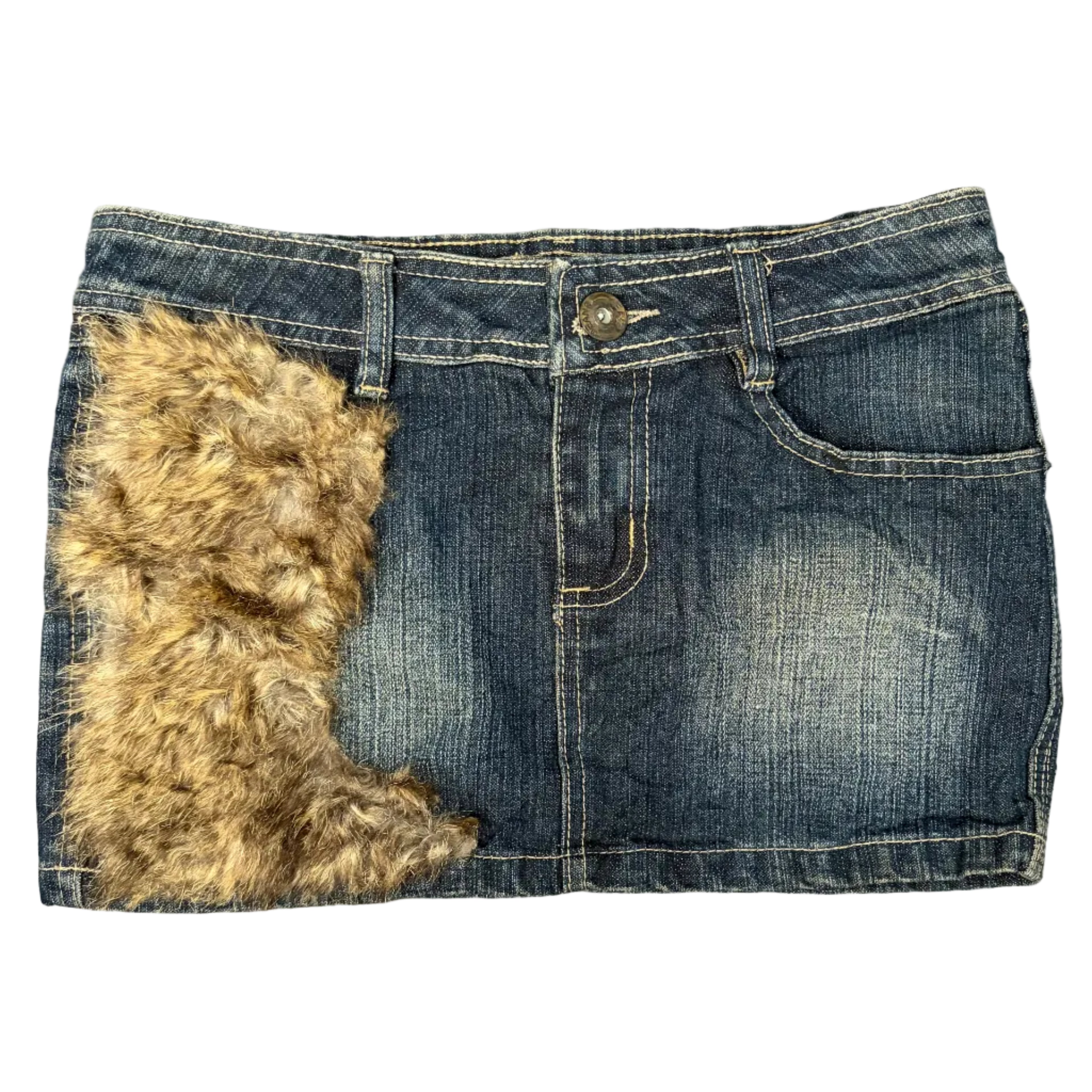 Fur Micro Skirt (XS)