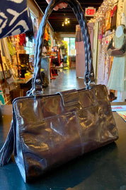 Patricia Nash leather shoulder handbag