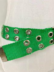 Vintage Y2K Green and Silver Nylon