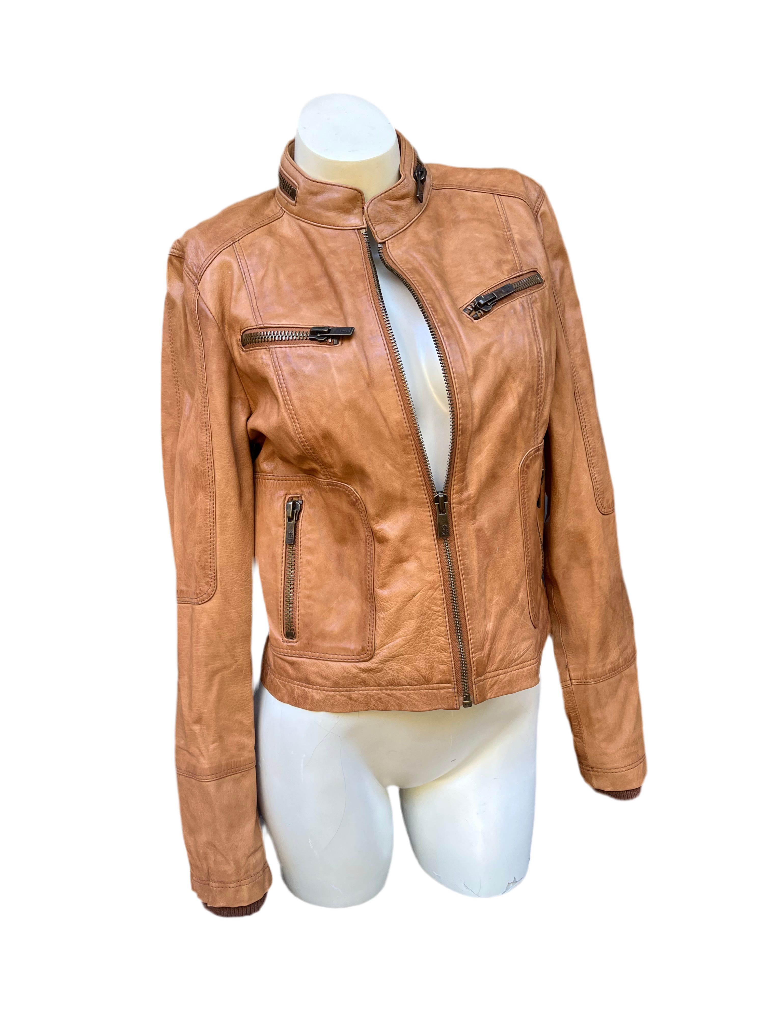 Leather Snatched Jacket (M)