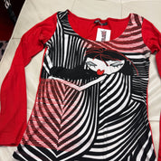 Italian Face Graphic Top (M)