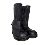 90s Leather Chunky Platform Boots (7.5)