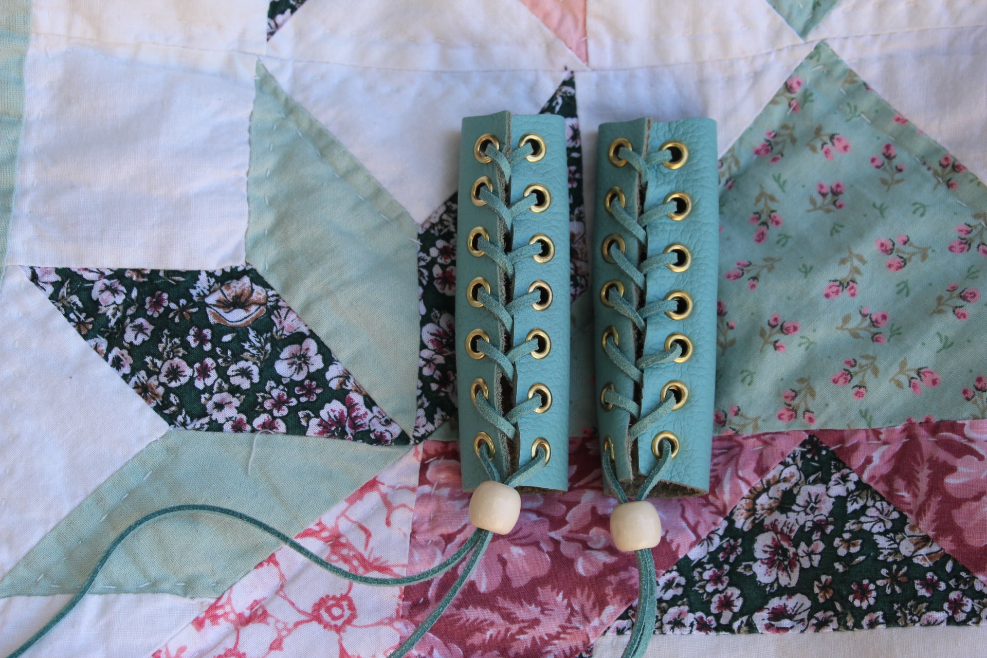 Leather Pigtail Hair Wraps