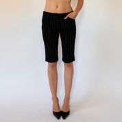 Y2K Pinstripe Shorts (XS)