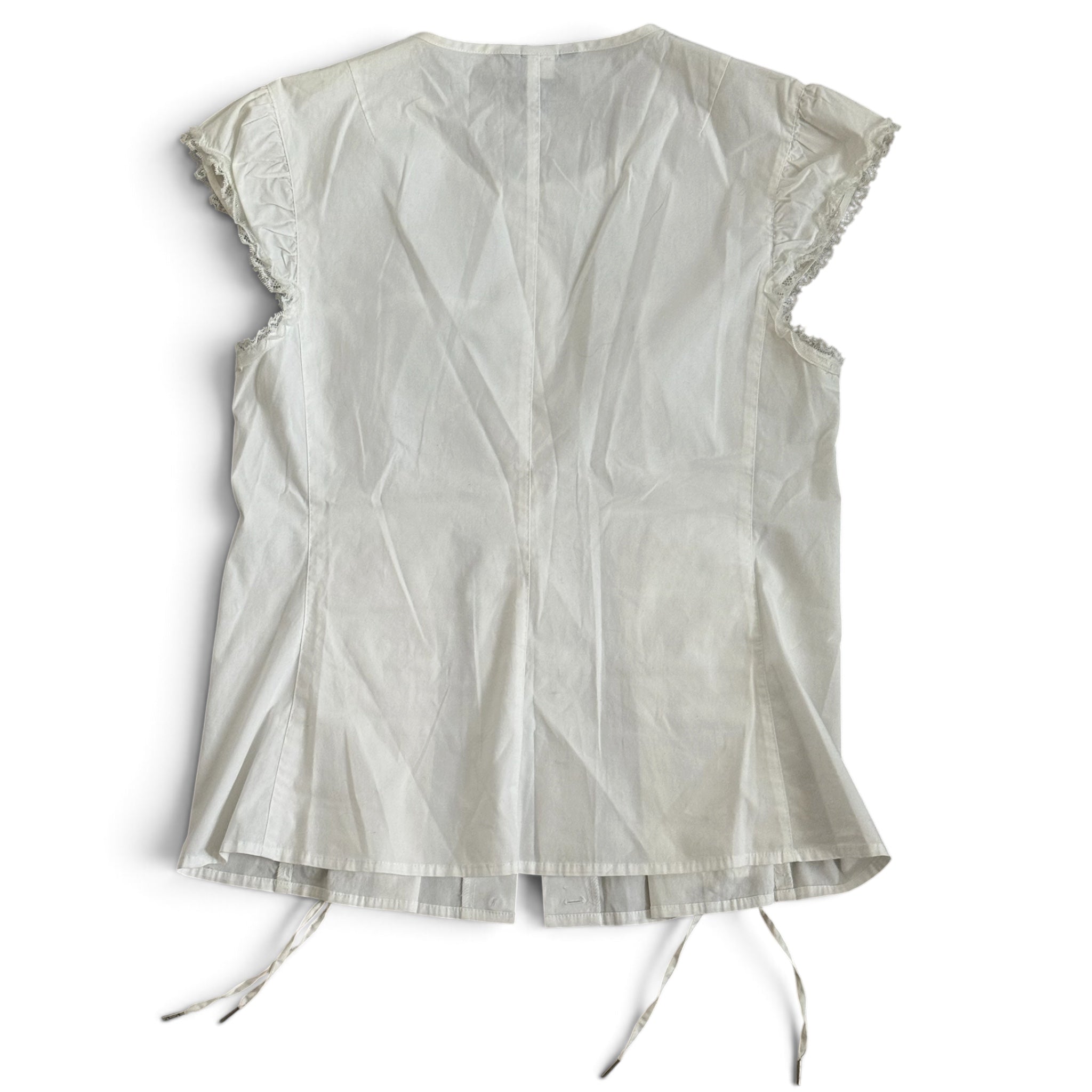 MODA White Corset Blouse (S/M)