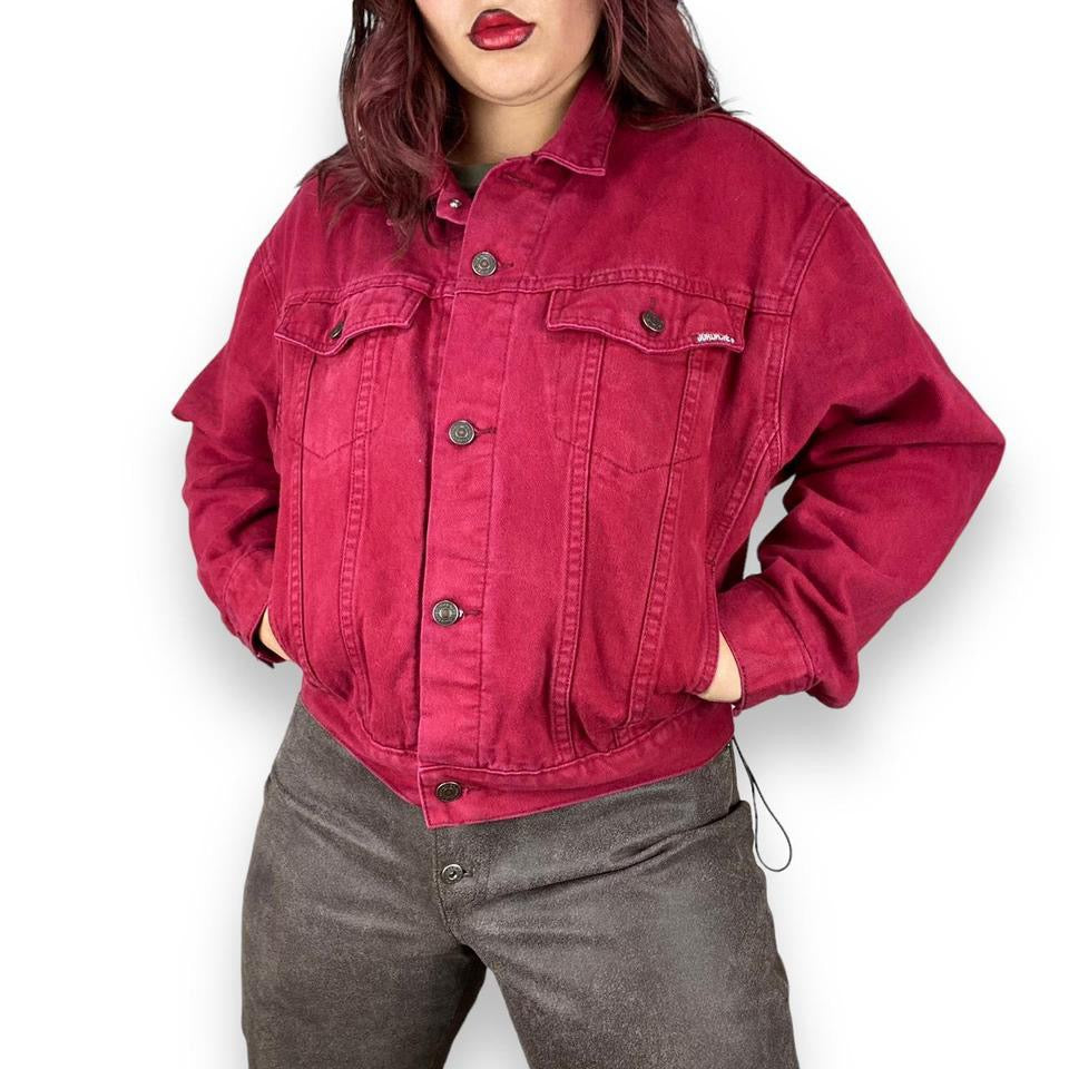 90s Cranberry Denim Jacket (L)