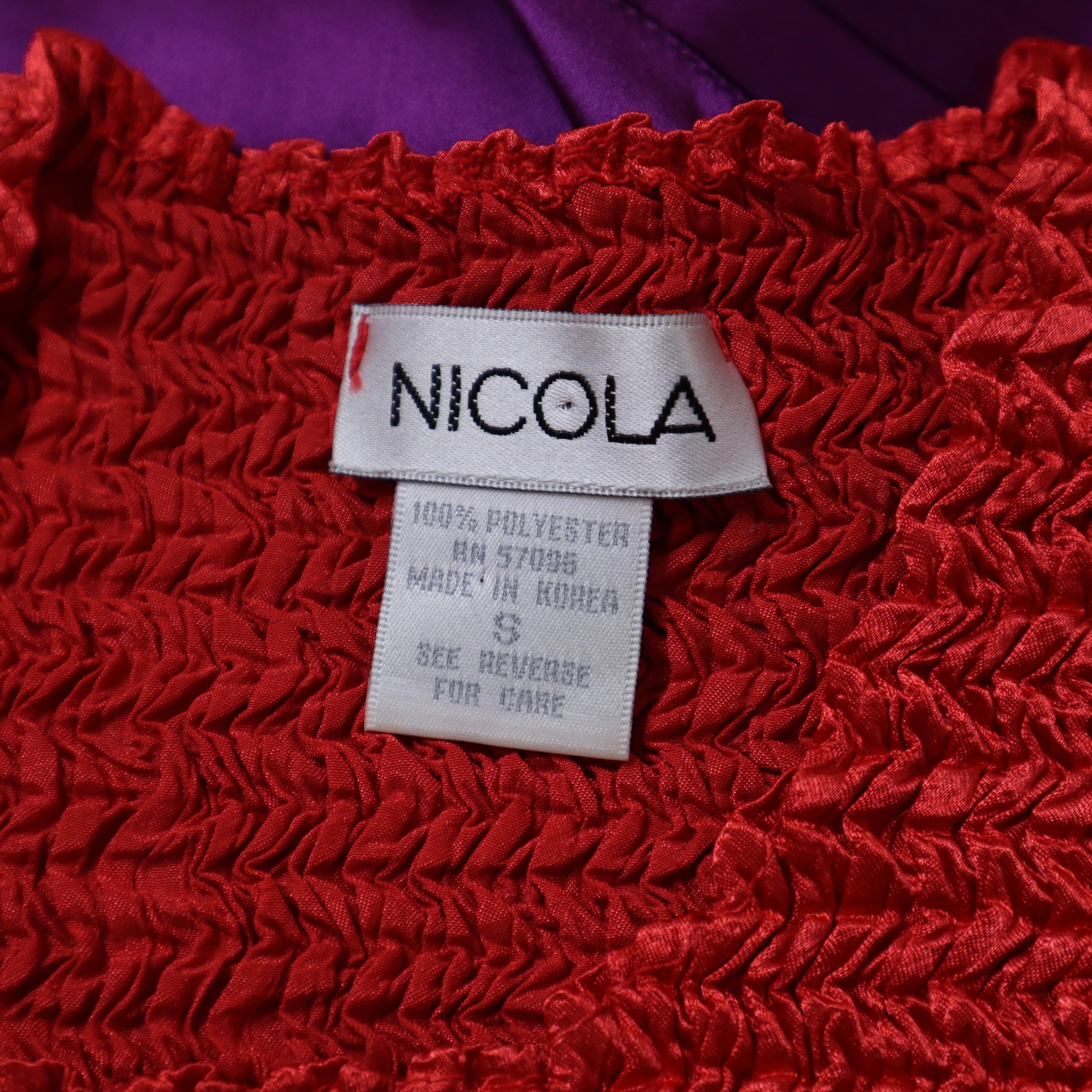 90s Red Textured Tank Top (S)