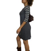 Vintage Cop Copine Striped Mini Dress (S/M)