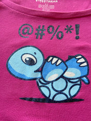 Vintage Turtle Graphic Baby Tee (S)