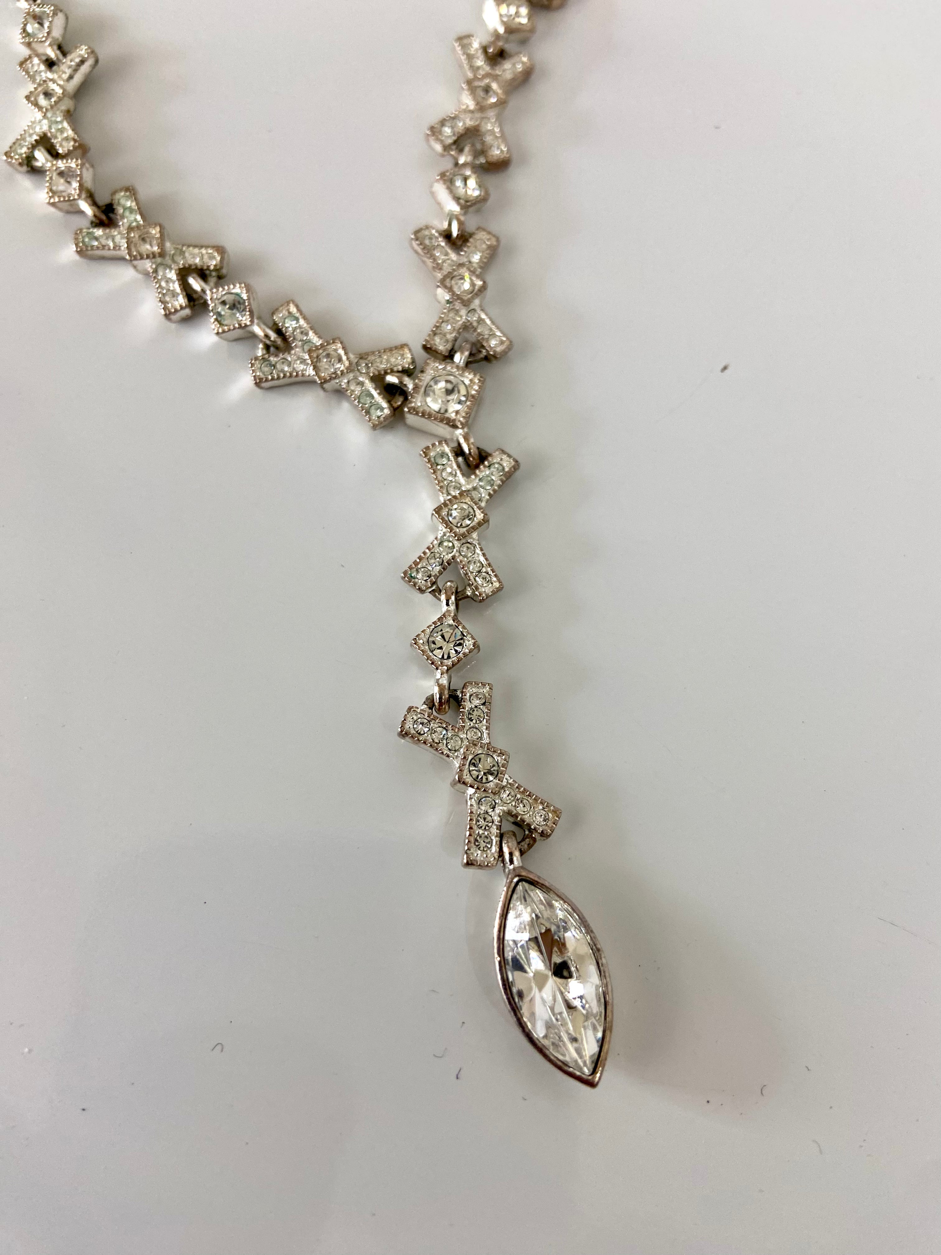 Napier rhinestone choker