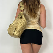 Betsey Johnson 2000s Gold Leather Bag