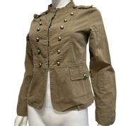 Vintage Beige Military Napoleon Jacket (S)