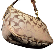 Vintage Metallic Leather Coach Shoulder Soho Bag