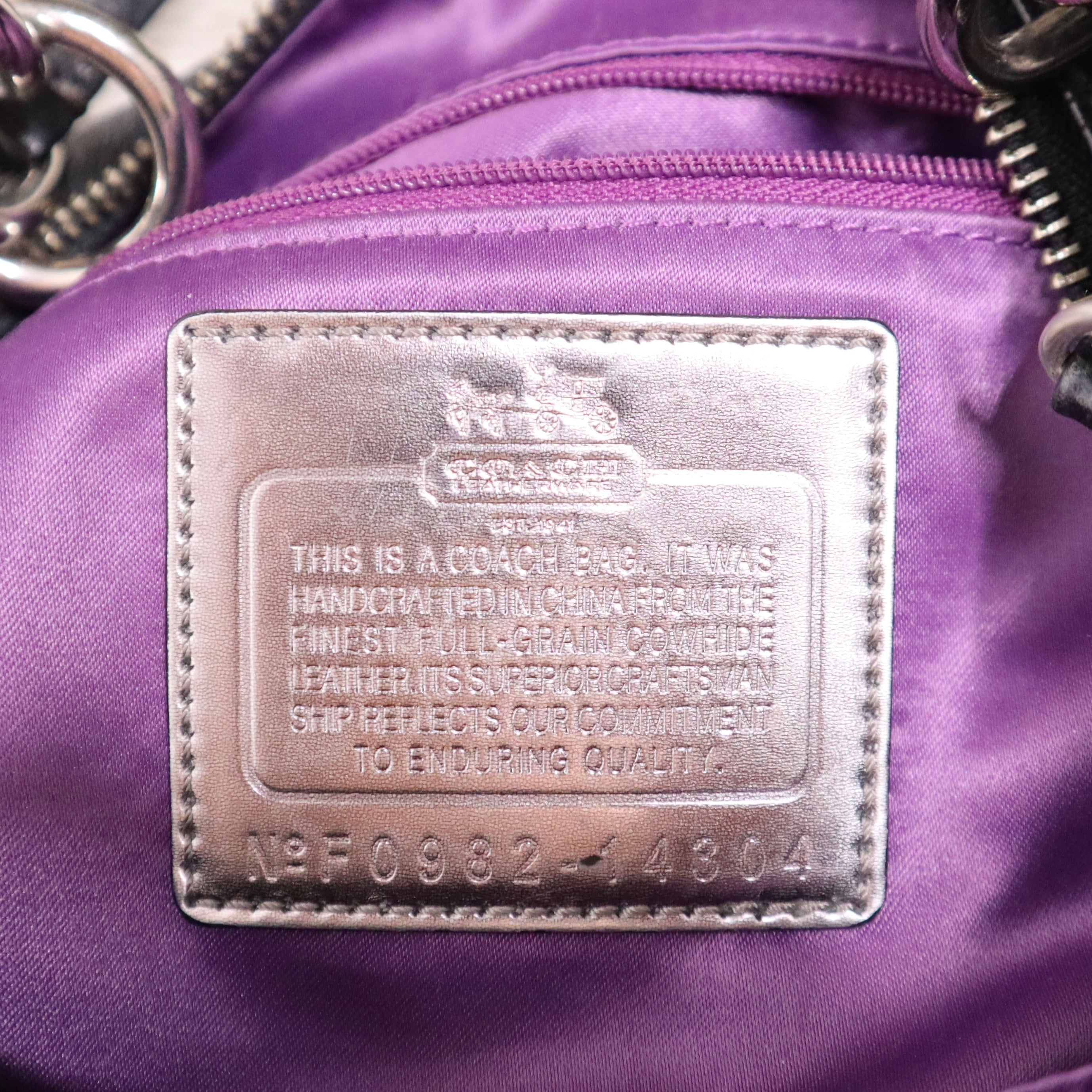 Y2K COACH Black Leather Purse