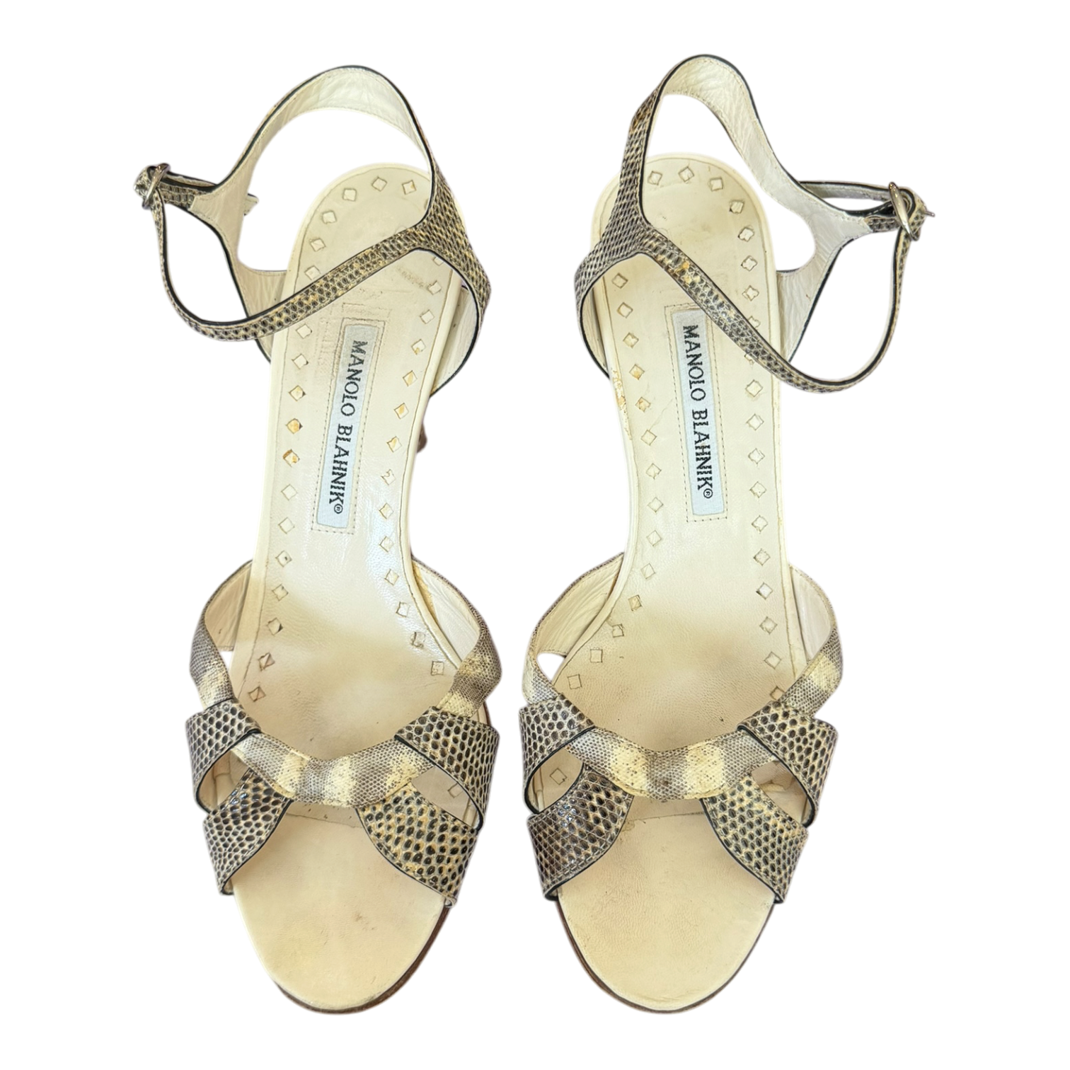 Snakeskin Manolo Blahniks (Size 8.5)
