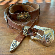 Justin vintage leather belt