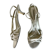 Bandolino Champagne Strappy Heels (9.5)