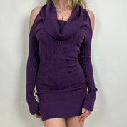 2000s Purple Sweater Dress (S)