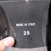 90s Italian Tall Black Leather Riding Boots (8.5)
