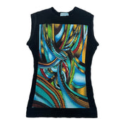 Psychedelic Textured Tank Top (S/M)