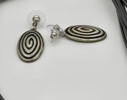 Oval Spiral Pendant set