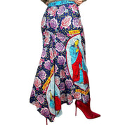 Vintage Religious Imagery Maxi Skirt (M)