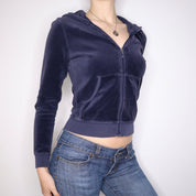 Y2K JUICY COUTURE Navy Zip Up Jacket (M/L)