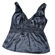 Y2K silky lace babydoll tank (M/L)