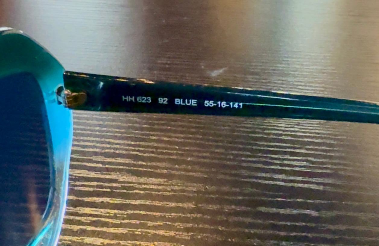 Halston Oversized Blue Oval
Sunglasses