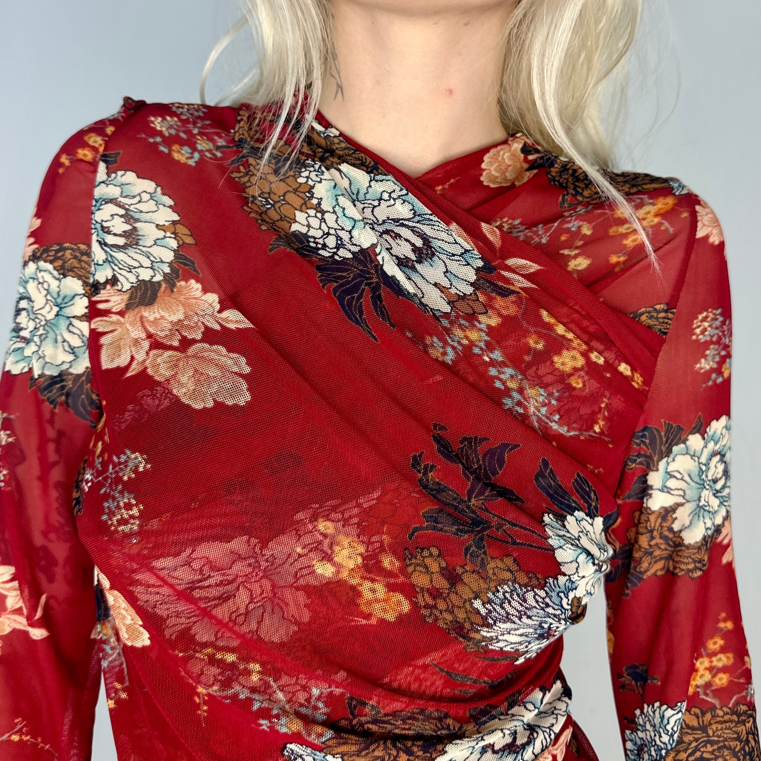 Handmade Floral Micromesh Longsleeve (Medium)