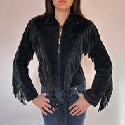 80s Wilson’s Leather Fringe Jacket (S)