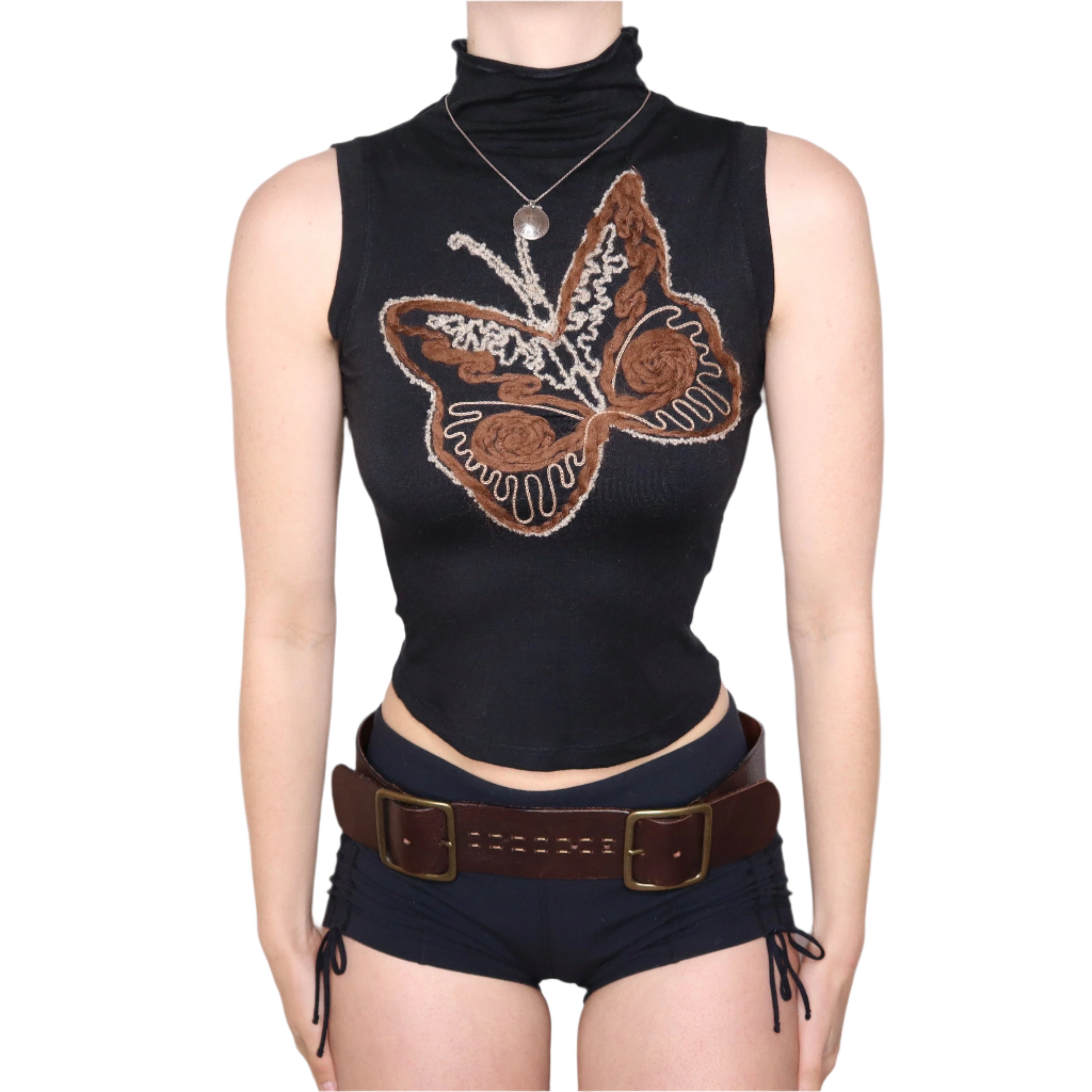 Y2K Italian Butterfly Tank Top (S)