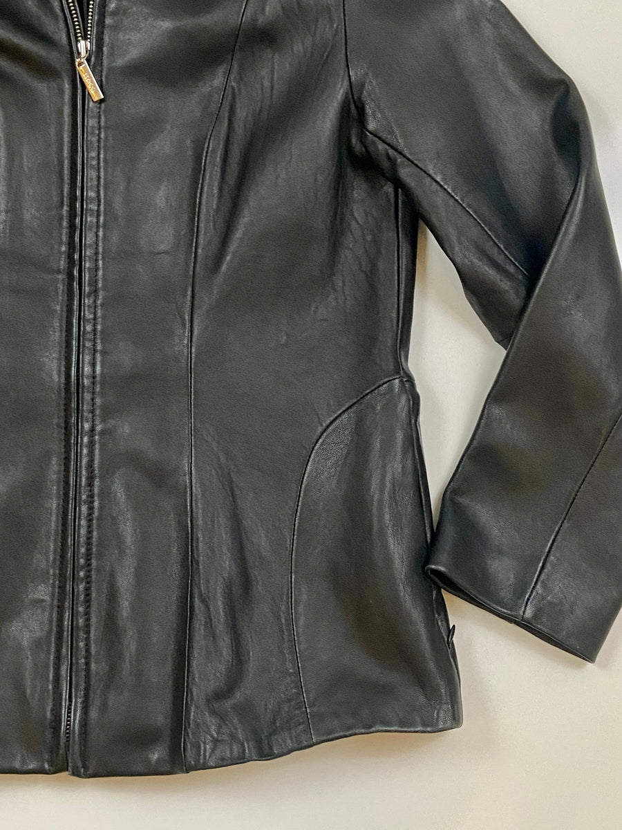 NY&CO black leather jacket — Holy Thrift